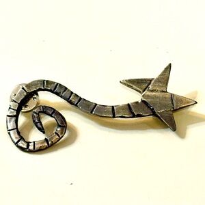 GAUDI Antique Silver Irregular Star Brooch from Gaudi Museum Store, Barcelona